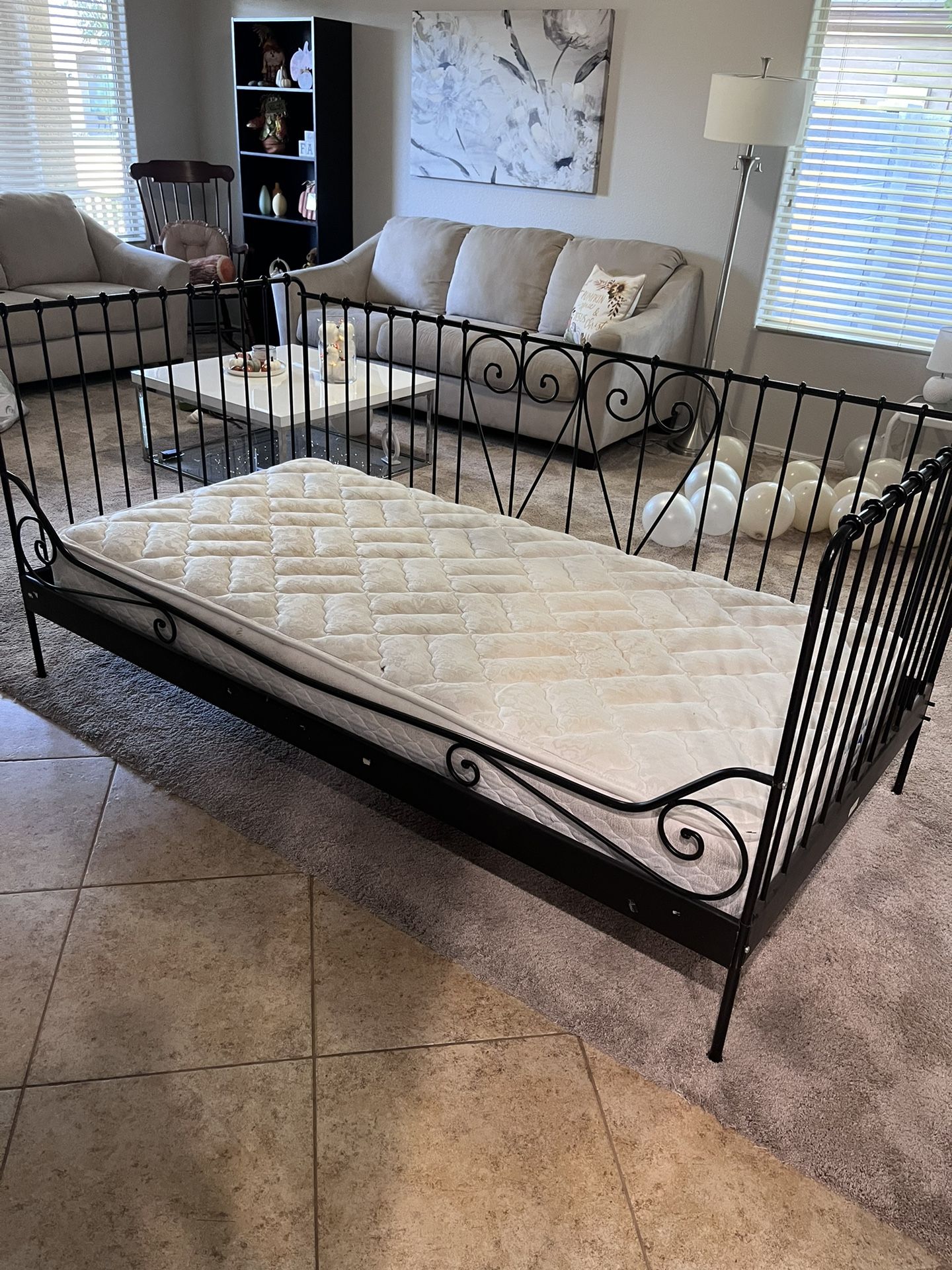 Black Twin Day Bed. 