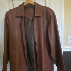 USED MEN'S LEATHER JACKET