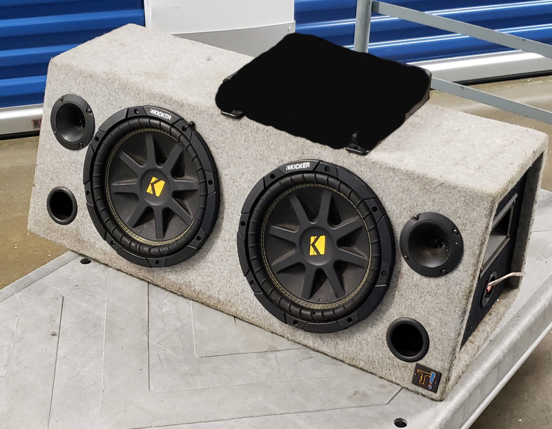 Kicker 12" Car Subwoofers Enclosure - The 12" Speakers are Busted