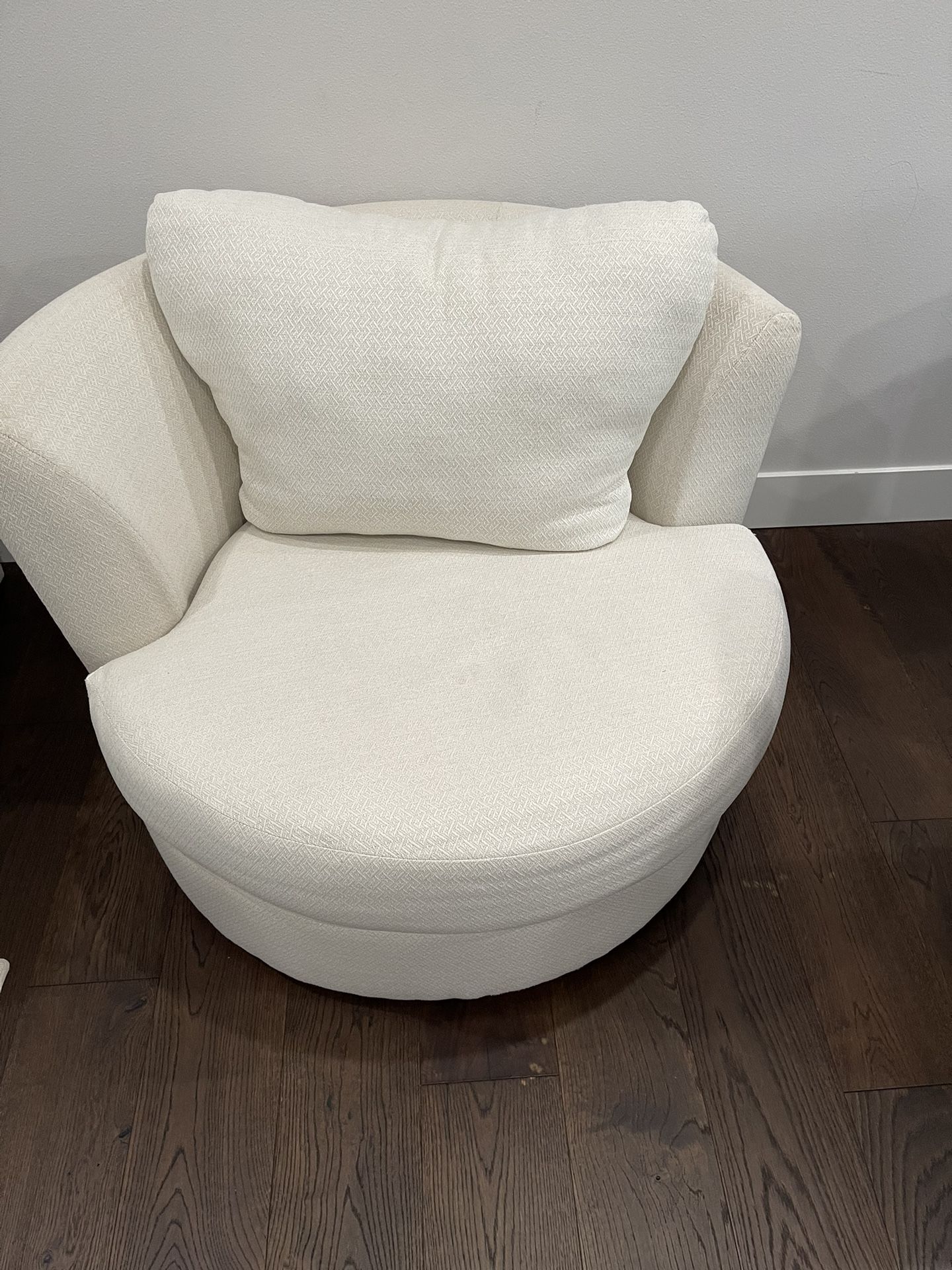 Cream Color Swivel Sofa