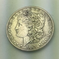 1889 Morgan Silver Dollar Silver Coin 