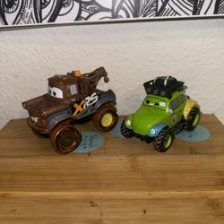 disney pixar cars mud racing mater & Shifty Sidewinder bundle