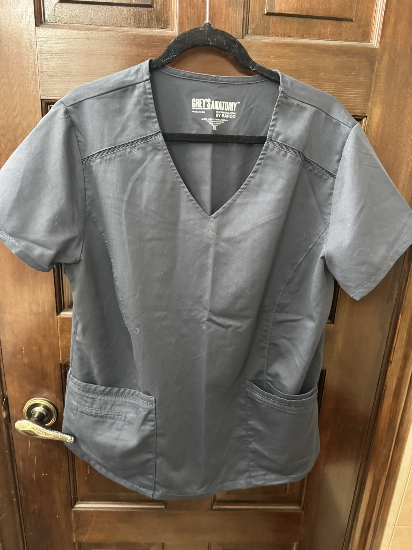 XL Grey Scrub Tops