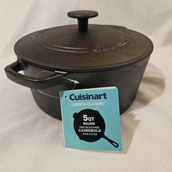 Cuisinart PRE-SEASONED 5 QT. ROUND CASSEROLE