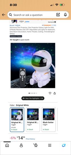 Astronaut projector light