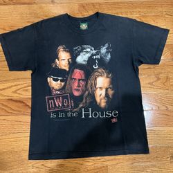 WWE NWO WCW WOLFPACK T SHIRT LARGE