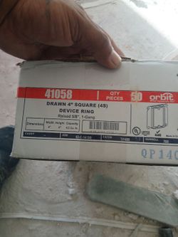 4'' square single device  covers 100pcs and a panel box 100amp 20 spaces all for 130 dollares