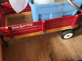 Little Red Wooden Wagon 