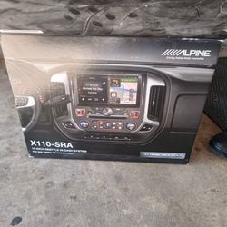 Brand New Still In Box Never Been Used Alpine X110-SRA 10INCH IN DASH SYSTEM FOR GMC AND CHEVY TRUCK 2014  & UP 