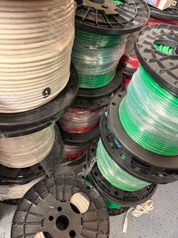 #1 #2 #3 #4 #6 #8 #10 #12 #14 Wire 500ft THHN Single Stranded Copper Cable (#6 500ft $380 price Of Each ) read the Discerption 👇