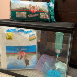 Hamster Aquarium, Playpen and Other Supplies
