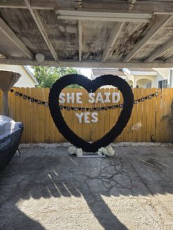 Black Heart Shaped Arch For Sale