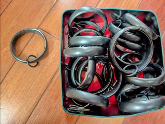 set of 24 metal curtain rings