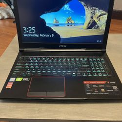 MSI gaming laptop RTX 2070