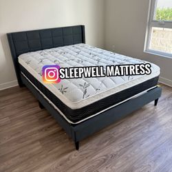 New Queen Bed Frame With Mattress 
