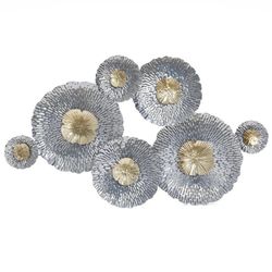 LuxenHome 39.3-in W x 22.8-in H Metal Floral Wall Sculpture ,WHA1695