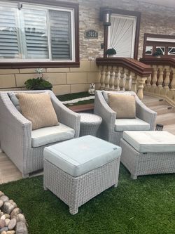 Beautiful Wicker Bistro Patio Set 5 Pieces Heavy Duty  🌴🌴