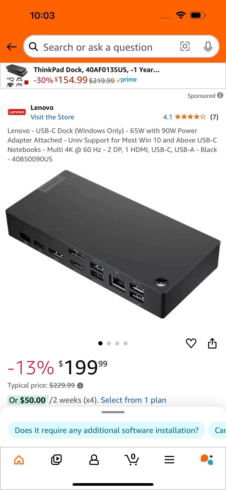 Lenovo USB-C Dock