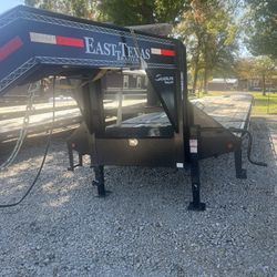 40’ Gooseneck 35+5 Mega Ramps Deckover East Texas Trailer