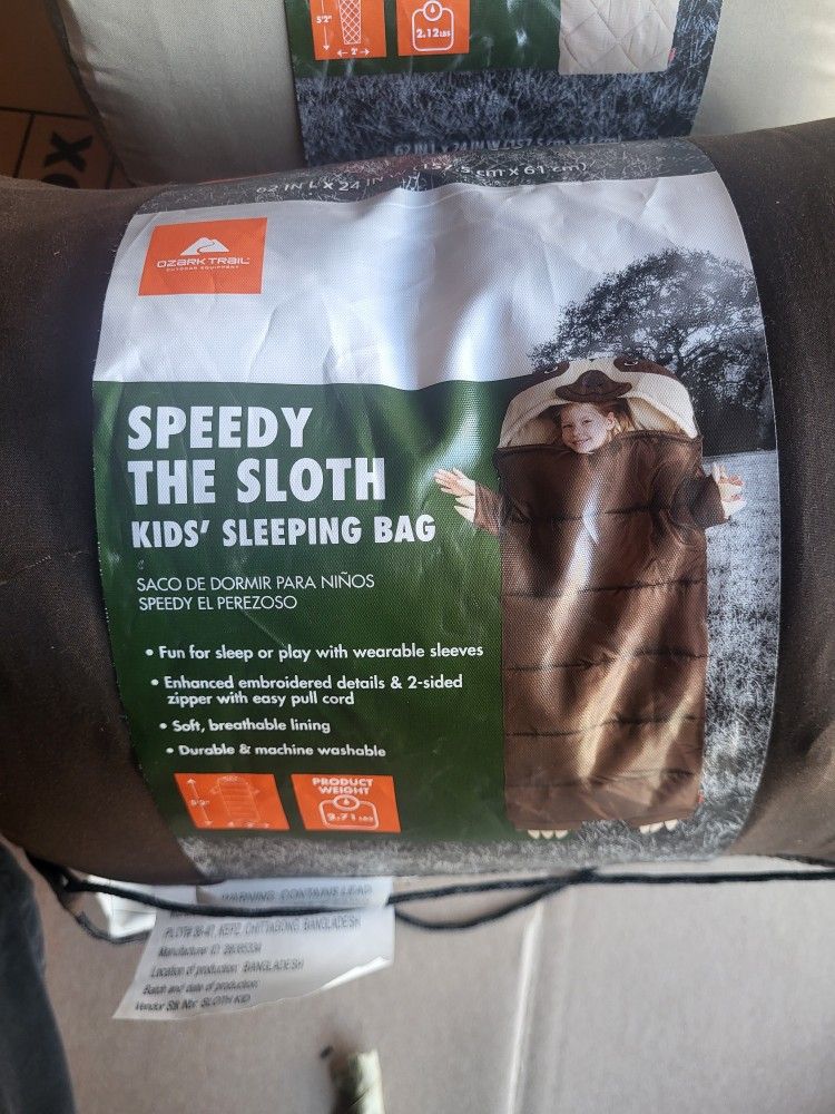 Kids Sloth Sleeping Bag
