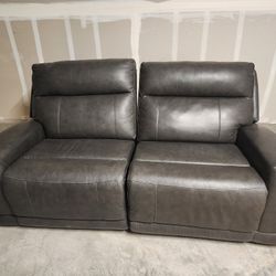 Costco Grey Leather Sofa Endpieces 