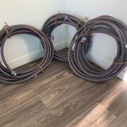 Three. 50ft. Gardena hoses.  No Kinks.  No Tangling.    Easy Coiling.  long Lasting. $100.   