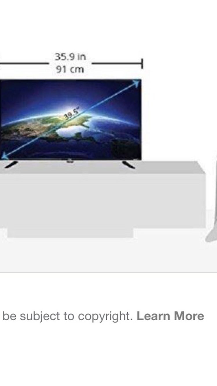 36” TCL Roku TV With TV Remote And Roku 