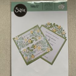 Sizzix Thinlits Die Set 9pk Floral Edges #2 664395