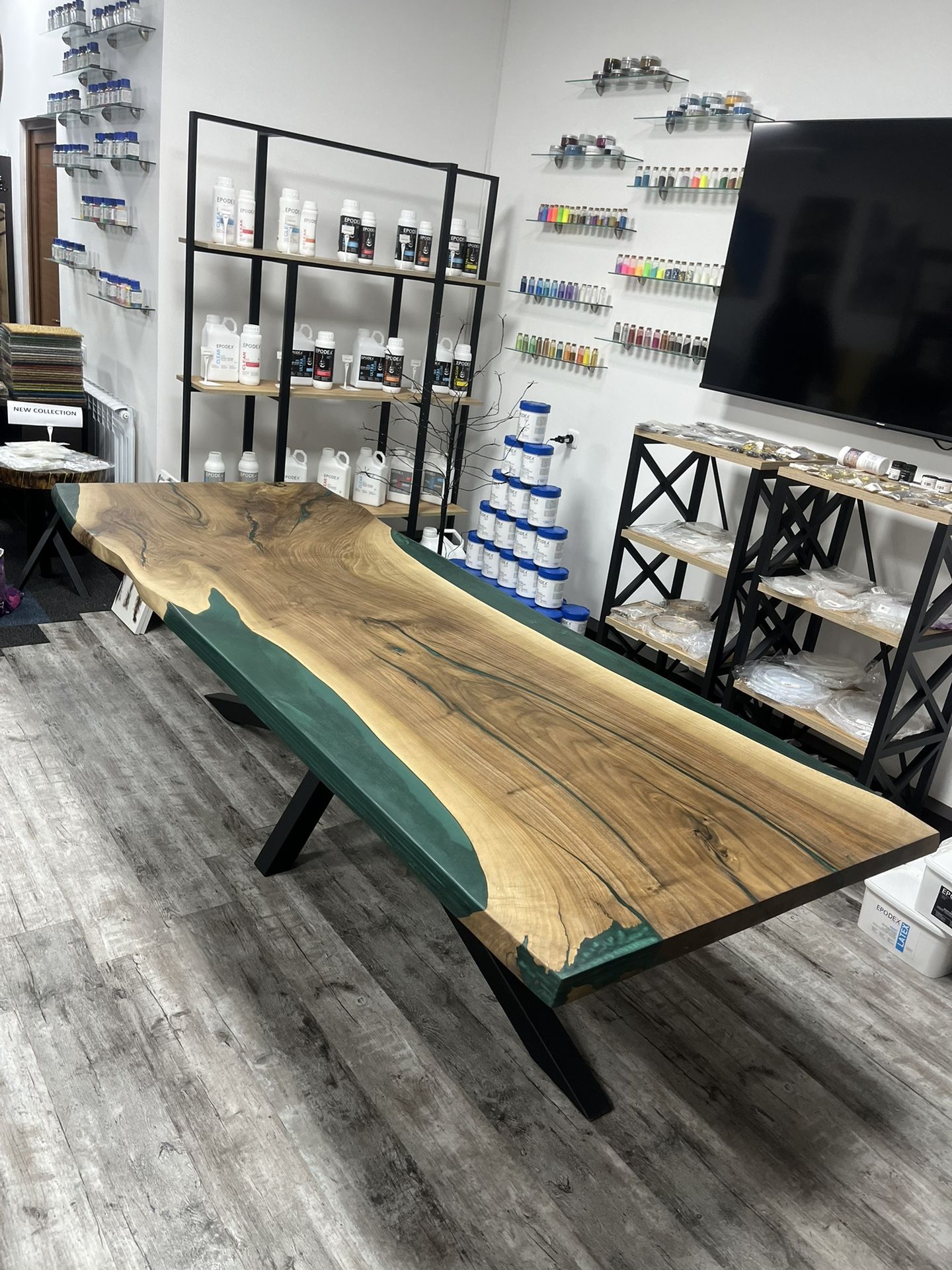 Walnut Epoxy Table