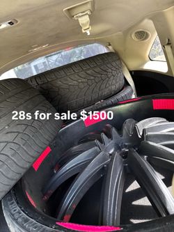 28 Inch Rims and Tires Set