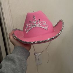 pink LED cowboy hat