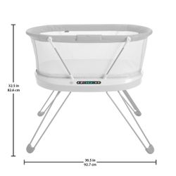 Fisher-Price Baby Bassinet With Sound Detection, Lights, Music And Sounds, Luminate