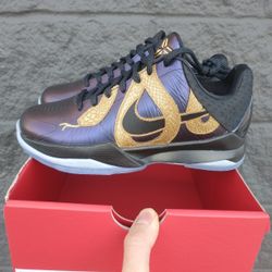 New Nike Kobe 5 Gs Youth Size 3.5y Year Of The Mamba Eggplant