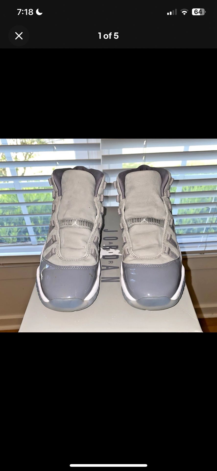 Jordan 11 Retro (GS) Medium Grey (Size 5y)
