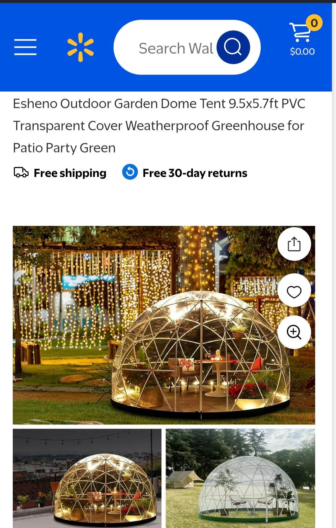 Garden igloo dome