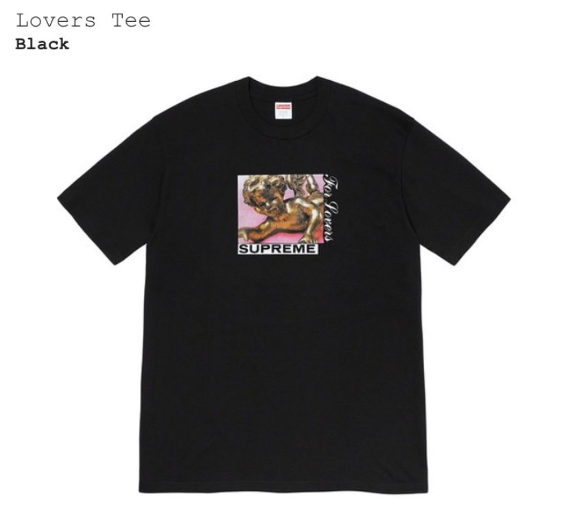 SUPREME Lovers Tee (Black) Size Small *In-Hand*