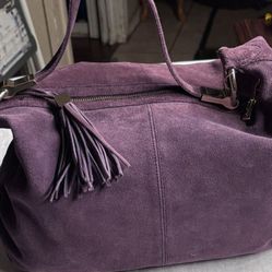 Antonio Milán Hand Bag Purple Suede