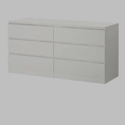 6 Drawer Set White 