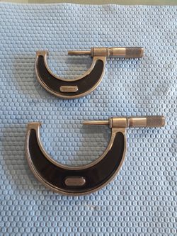 STARRETT  MICROMETER SET OF 2PC