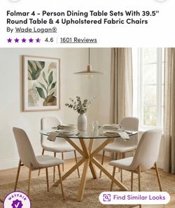Dining room table with chairs