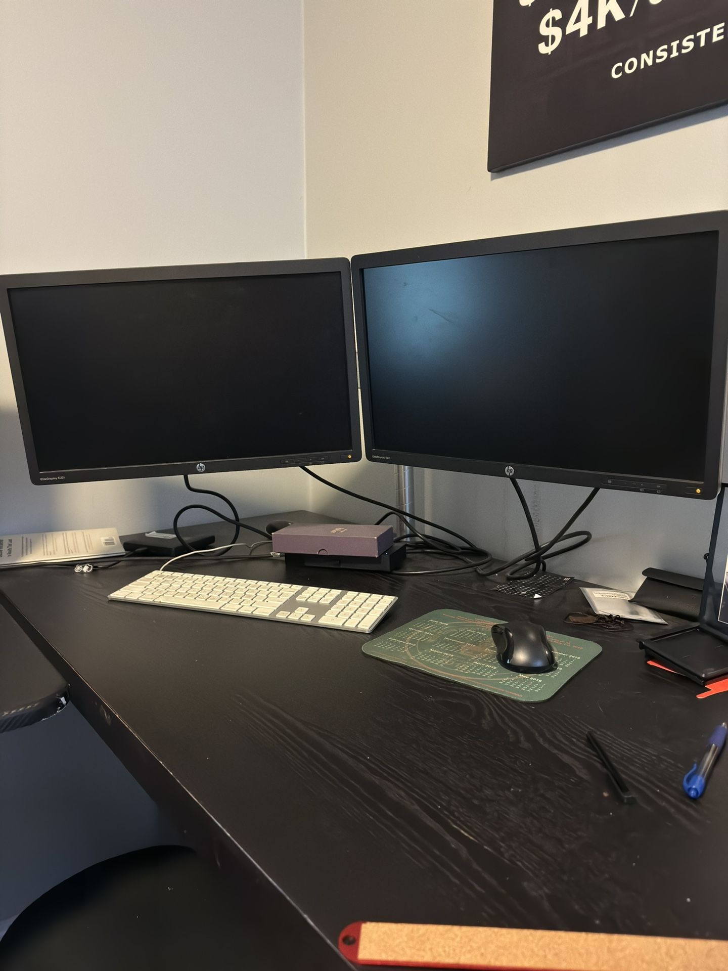 Dual Monitors - HP Elite Display 24” E221