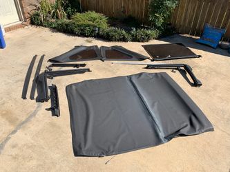 Best top soft top for 07-18 Jeep Wrangler JK. Center seem leaks in heavy rain other than that it is used with normal wear. Top section is only a yr