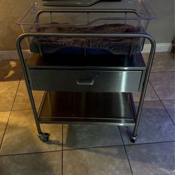 Stainless steel Bassinet Infant Crib/ Changing Table