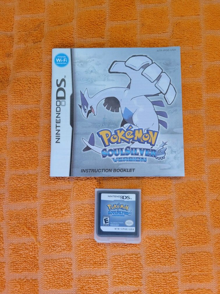 Nintendo Ds Pokémon SoulSilver Authentic 