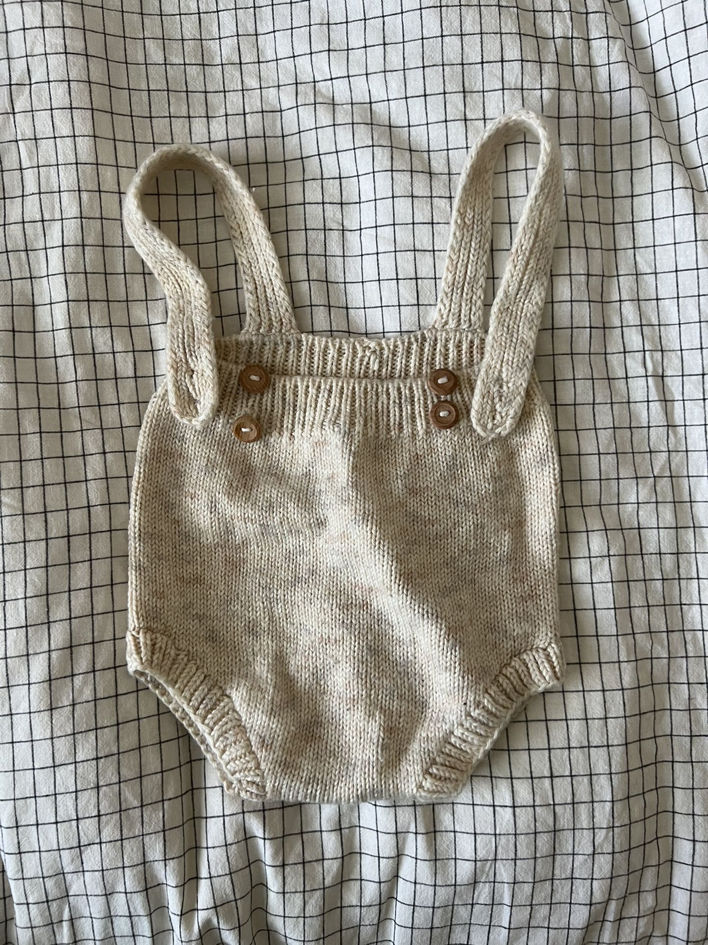 Kalinka Knit Suspenders Overall Shorts 2-3y