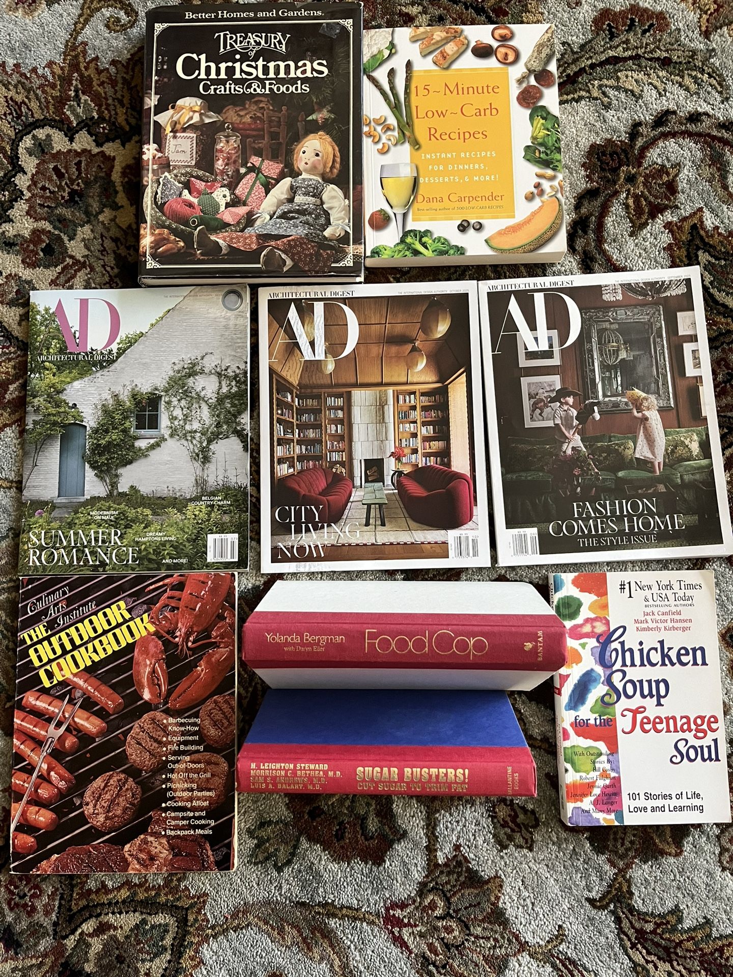 Cook Books and AD Magazine 
