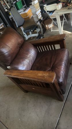 High Leg Recliner - Bark Durahide Ashley furniture