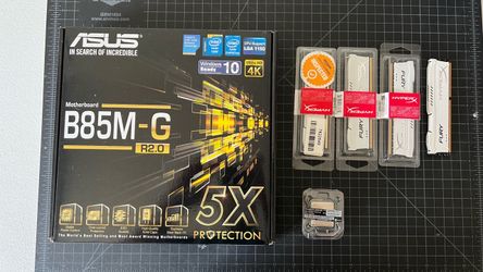 ASUS B85M-G R2.0 Motherboard with HyperX Fury RAM