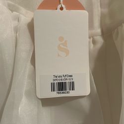 Selkie : Ivory Puff Dress 1x