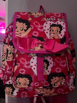 Valentine kisses Betty Boop backpack